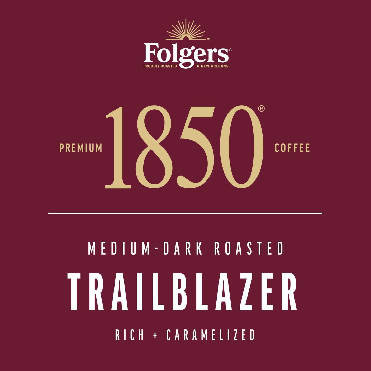1850 Trailblazer, Medium-Dark Roast Coffee, Keurig K-Cup Pods, 24-Coun