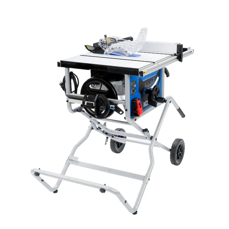 10-In 15-Amp 120-Volt Corded Portable Jobsite Table Saw with Gravity Rise Stand