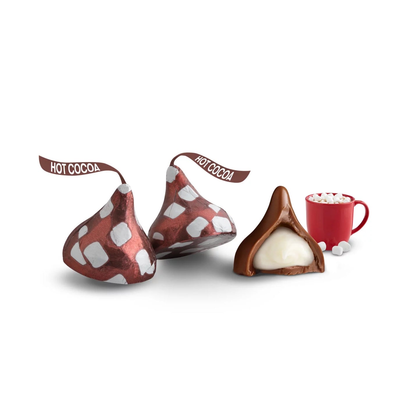 (3 Pack)  Hot Cocoa Flavored Milk Chocolate Christmas Candy, Bag 9 Oz