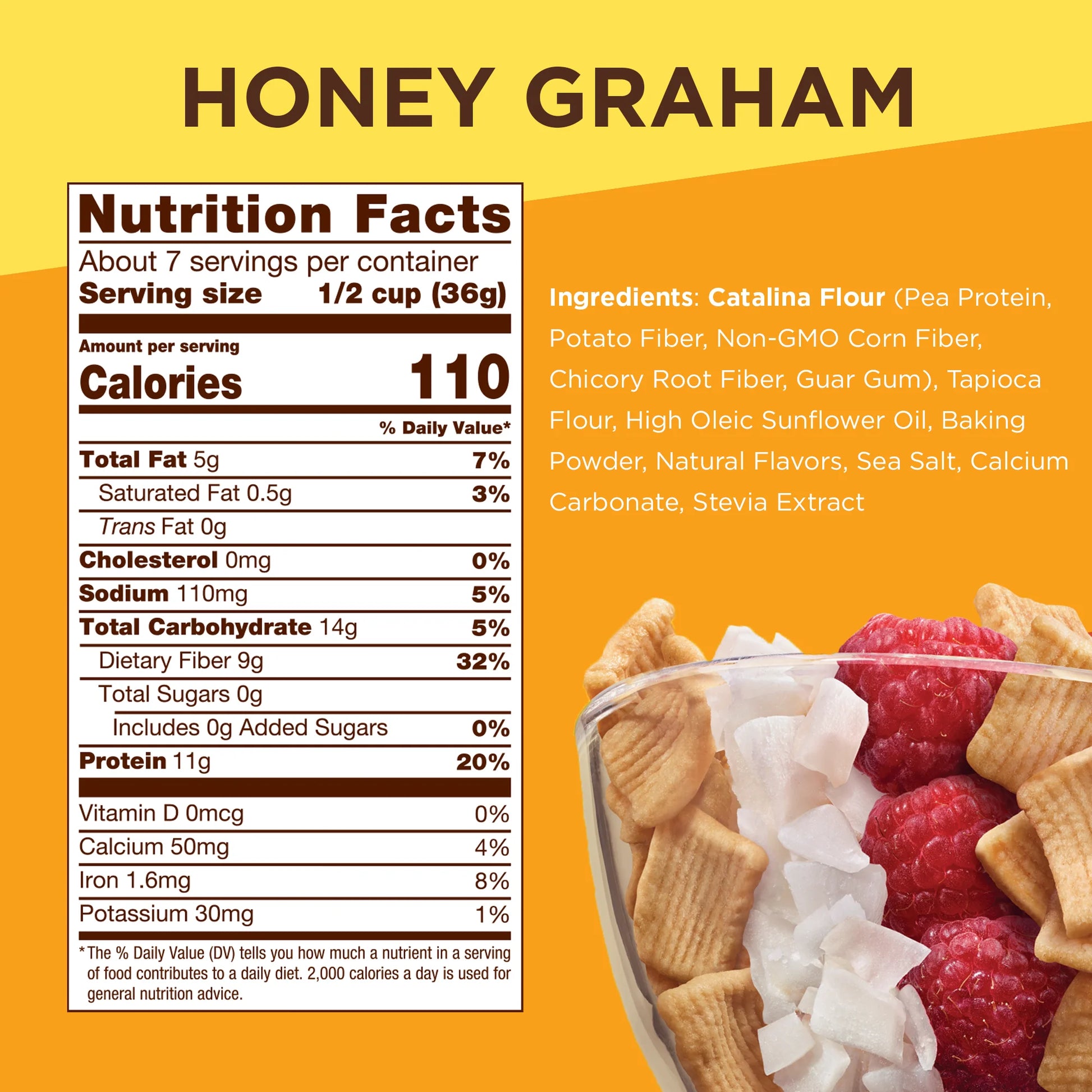 Honey Graham Cereal, 9 Ounce Bag