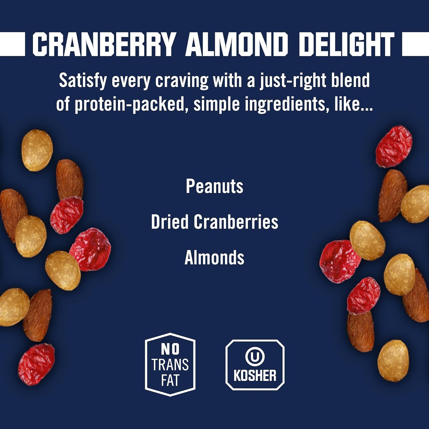 Kar’S Nuts Cranberry Almond Delight Trail Mix, 3 Oz Individual Snack Packs - Bulk Pack of 42, Gluten-Free Snack Mix