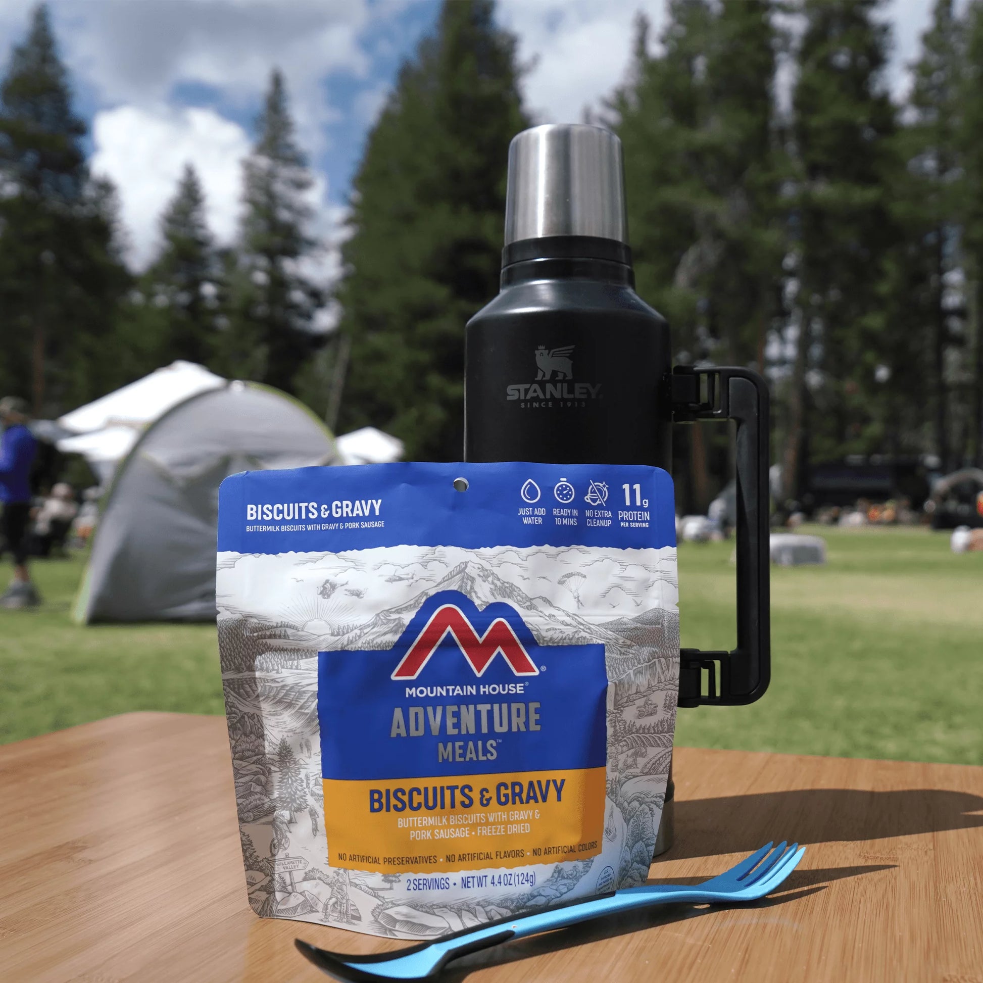 Biscuits & Gravy, Freeze-Dried Camping & Backpacking Food, 2 Servings