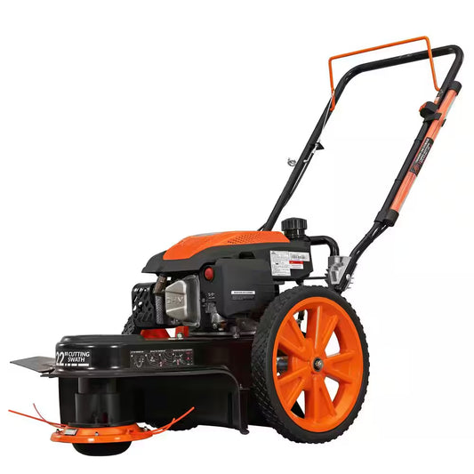 22 In. 170Cc Gas Walk behind String Trimmer Mower