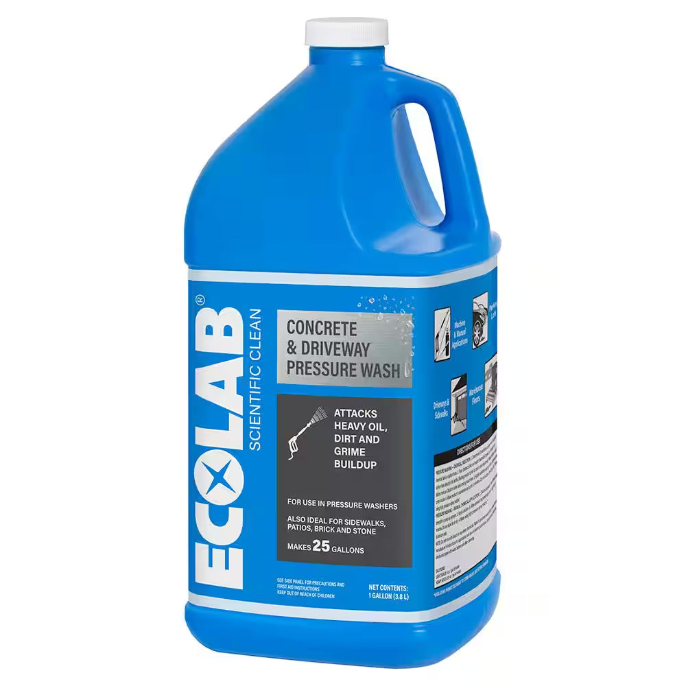 1 Gal. Outdoor Concrete and Driveway Pressure Wash Construction Grade Concentrate Cleaner