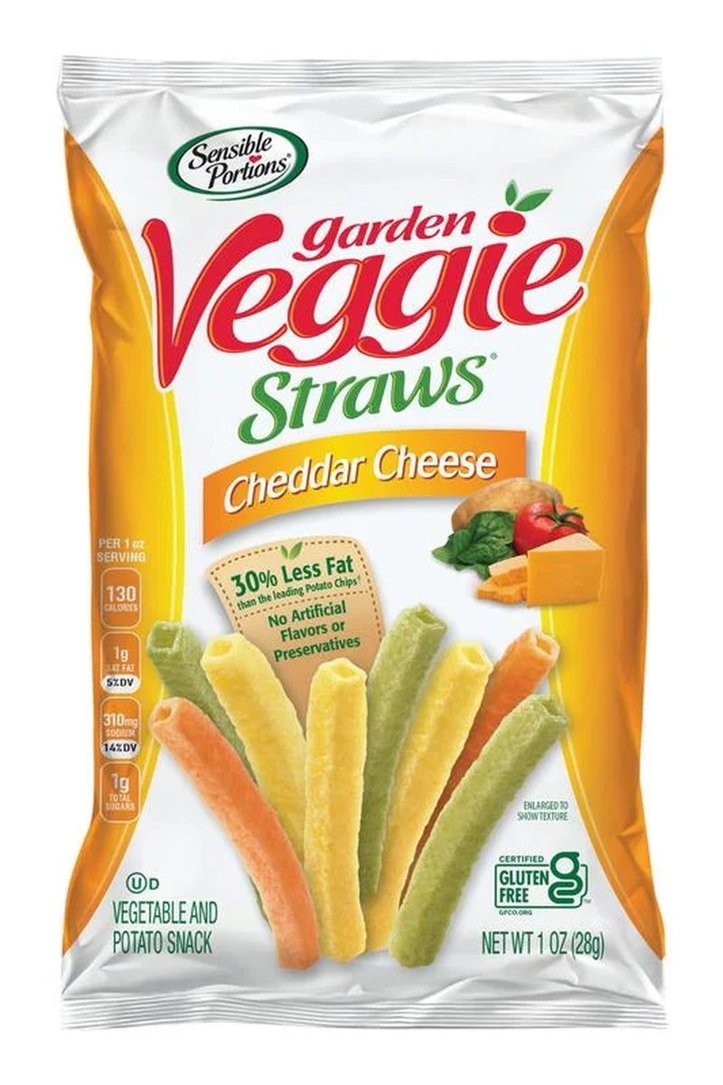 Gluten-Free Cheddar Cheese Garden Veggie Straws, 1 Oz (24 Count)