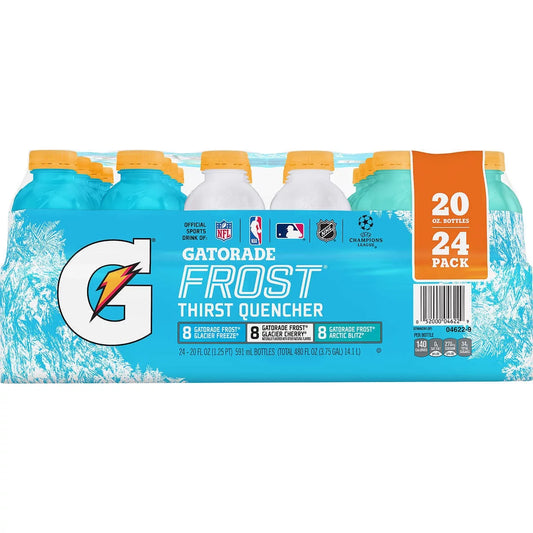 Frost Thirst Quencher Sport Drink, Variety, 20 Fl Oz, 24 Bottles