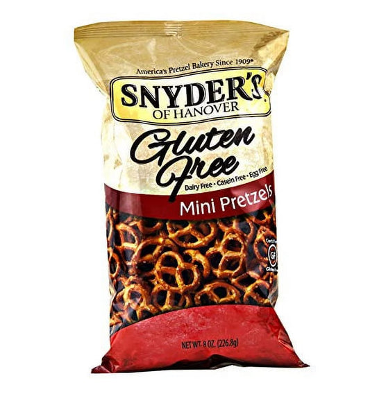 Certified Gluten Free Minis Pretzels, 4-Pack 8 Oz. Bags