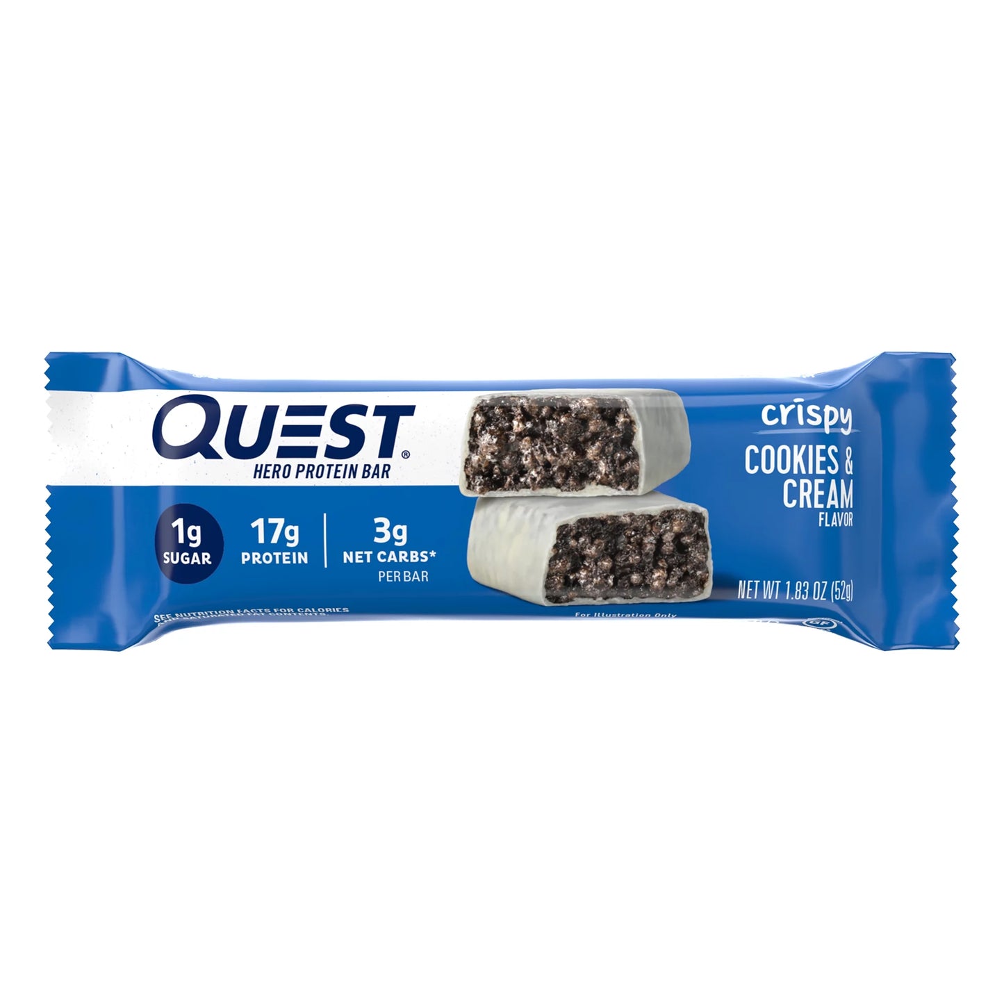 (3 Pack) , Hero Protein Bars, Low Carb, Gluten Free, Cookies & Cream, 4 Ct