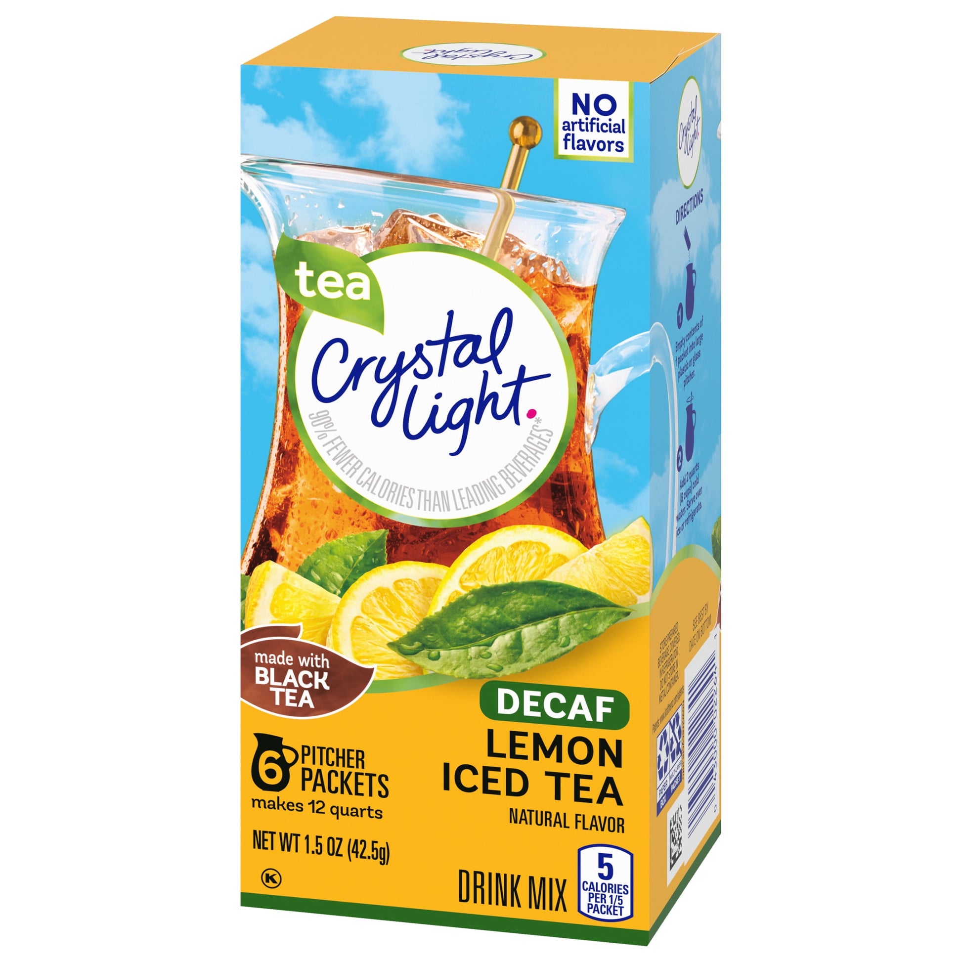 Decaf Lemon Iced Tea Sugar Free Drink Mix, 6 Ct Pitcher Packets