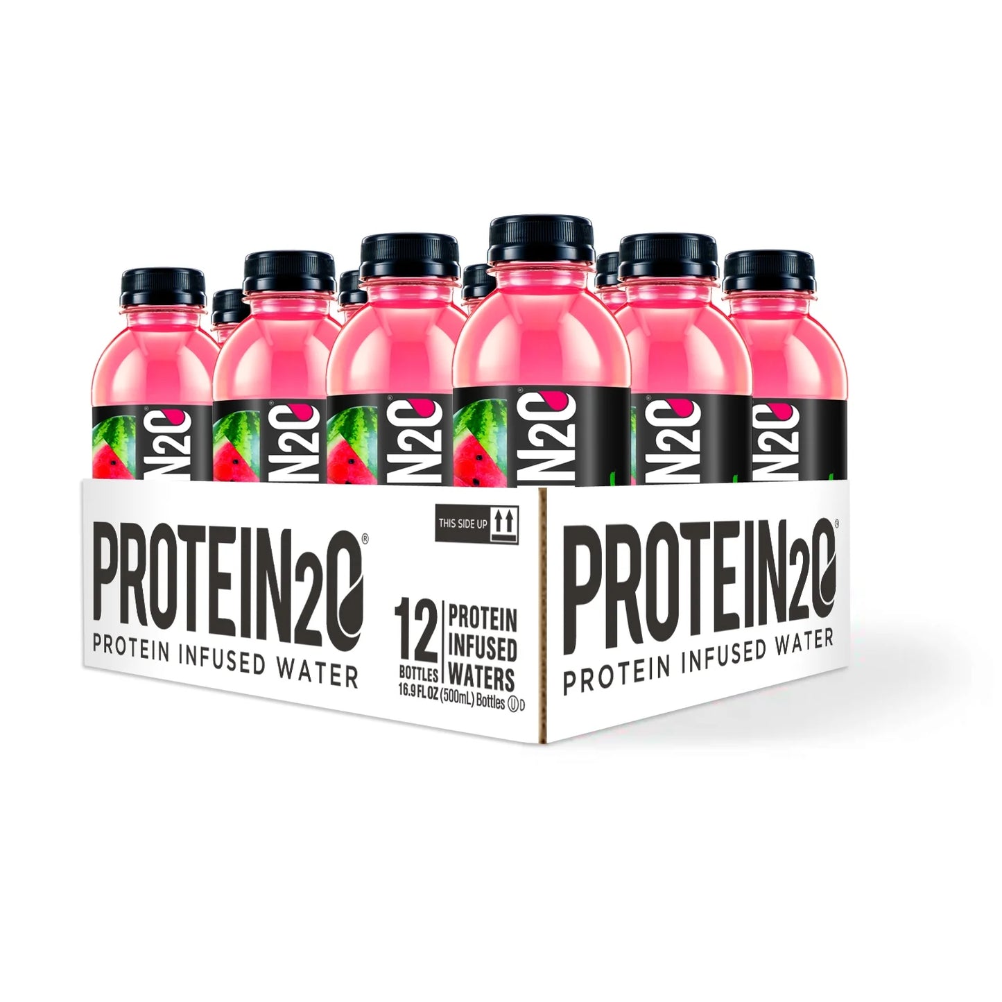 20G Whey Protein Infused Water plus Electrolytes, Strawberry Watermelon, 16.9 Fl Oz (Pack of 12)