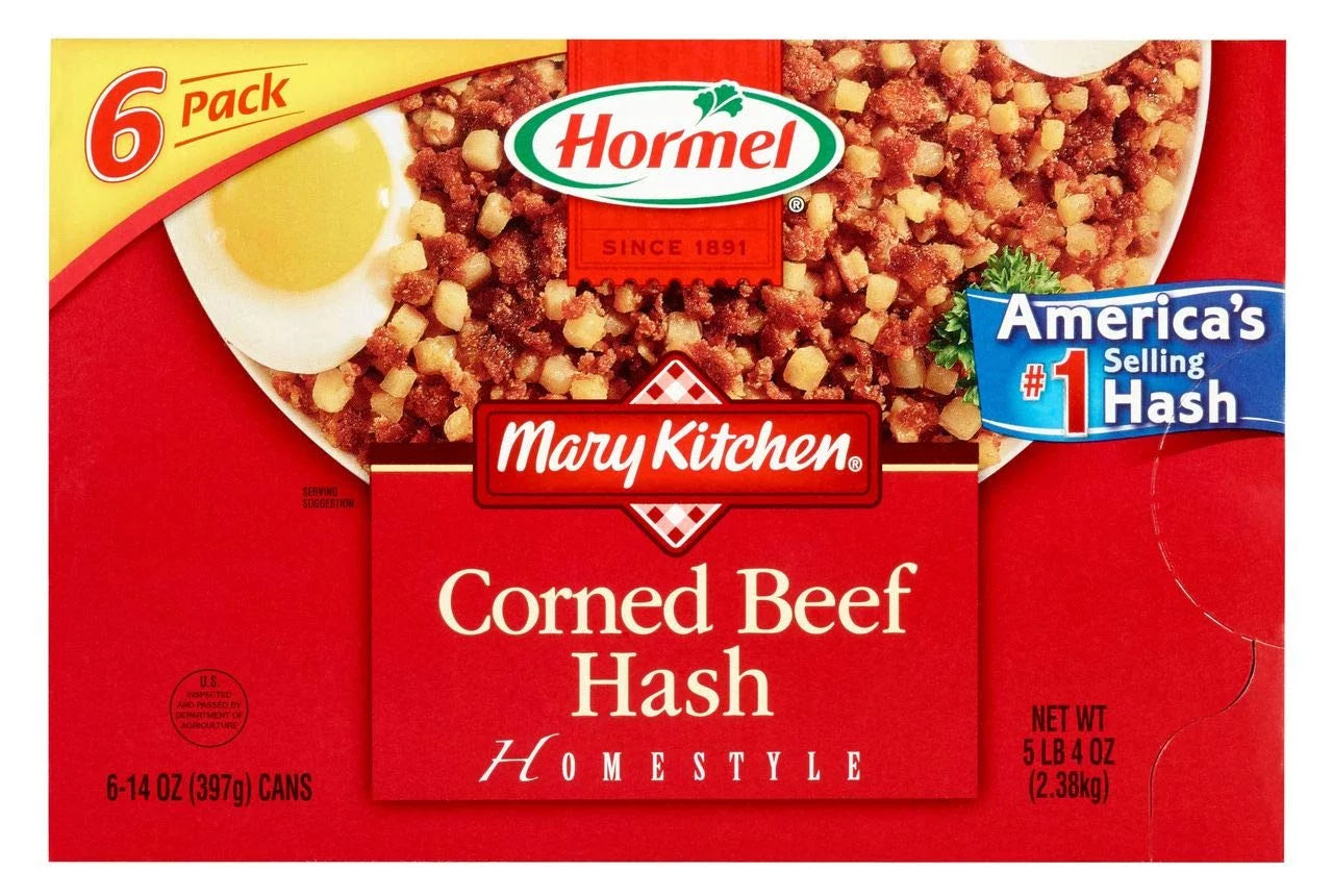 Mary Kitchen, Corned Beef Hash, 14 Ounces -Pack of 6