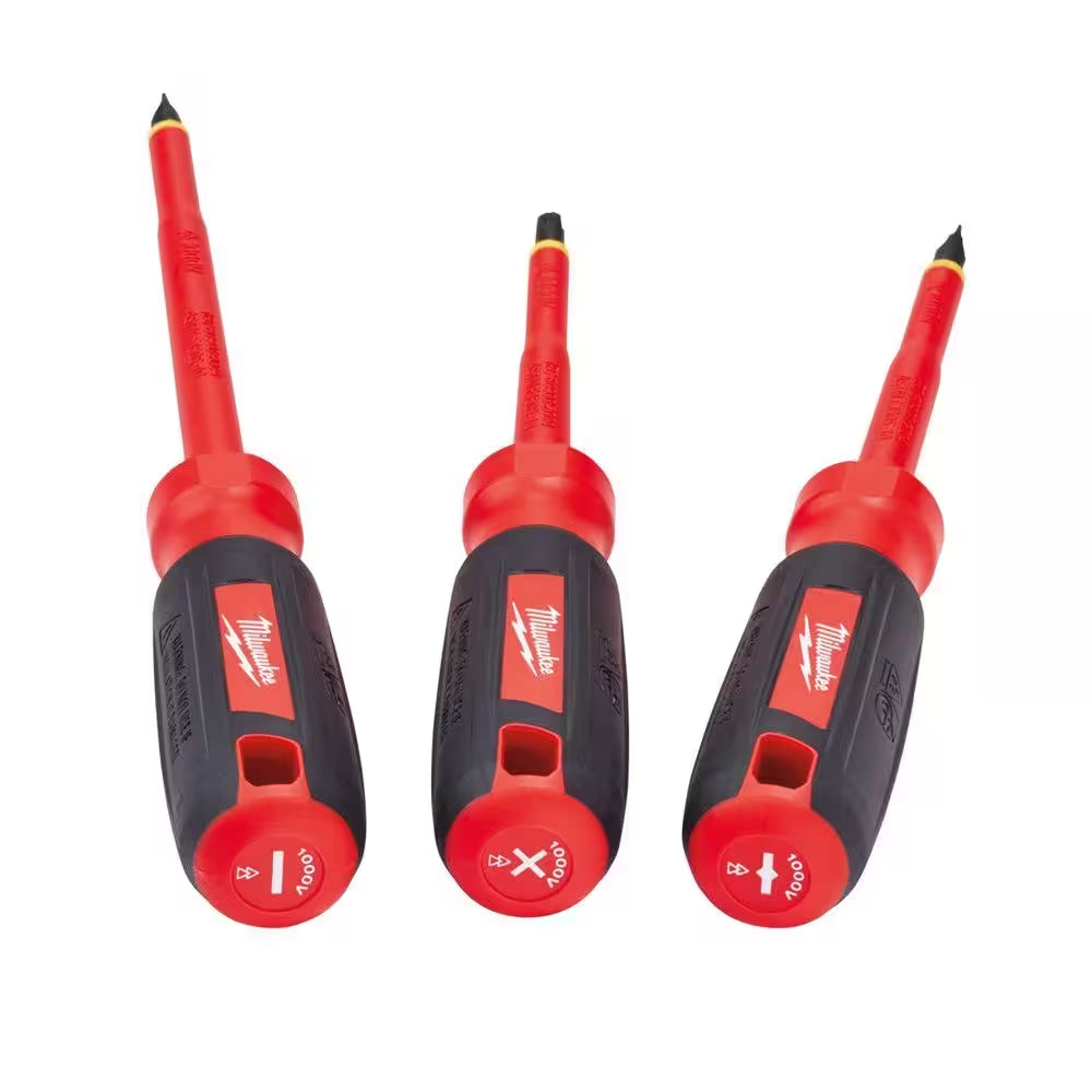 1000-Volt Insulated Screwdriver Set (3-Piece)