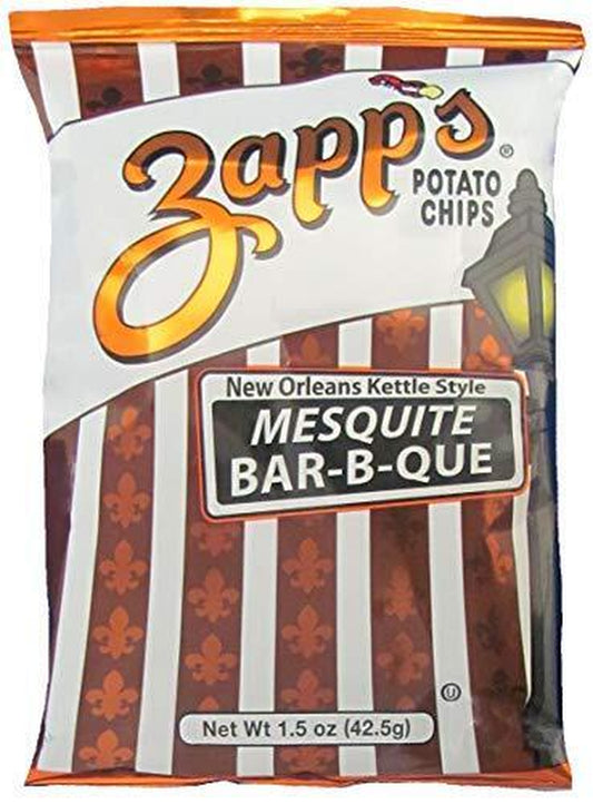 Zapp'S Mesquite BBQ Potato Chips, 1.5 Ounce -- 30 per Case.