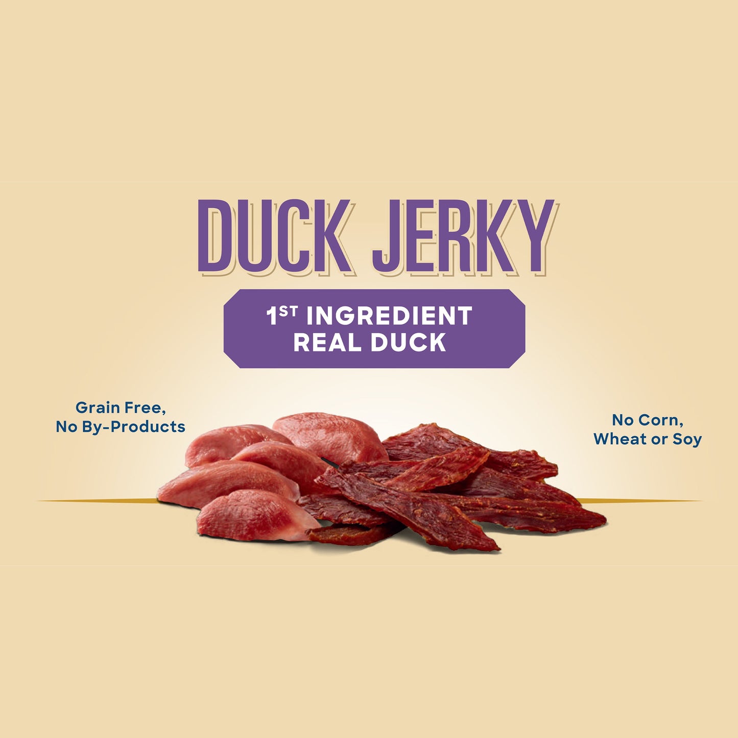 Duck Jerky Premium Treats for Dogs, 16 Oz Bag