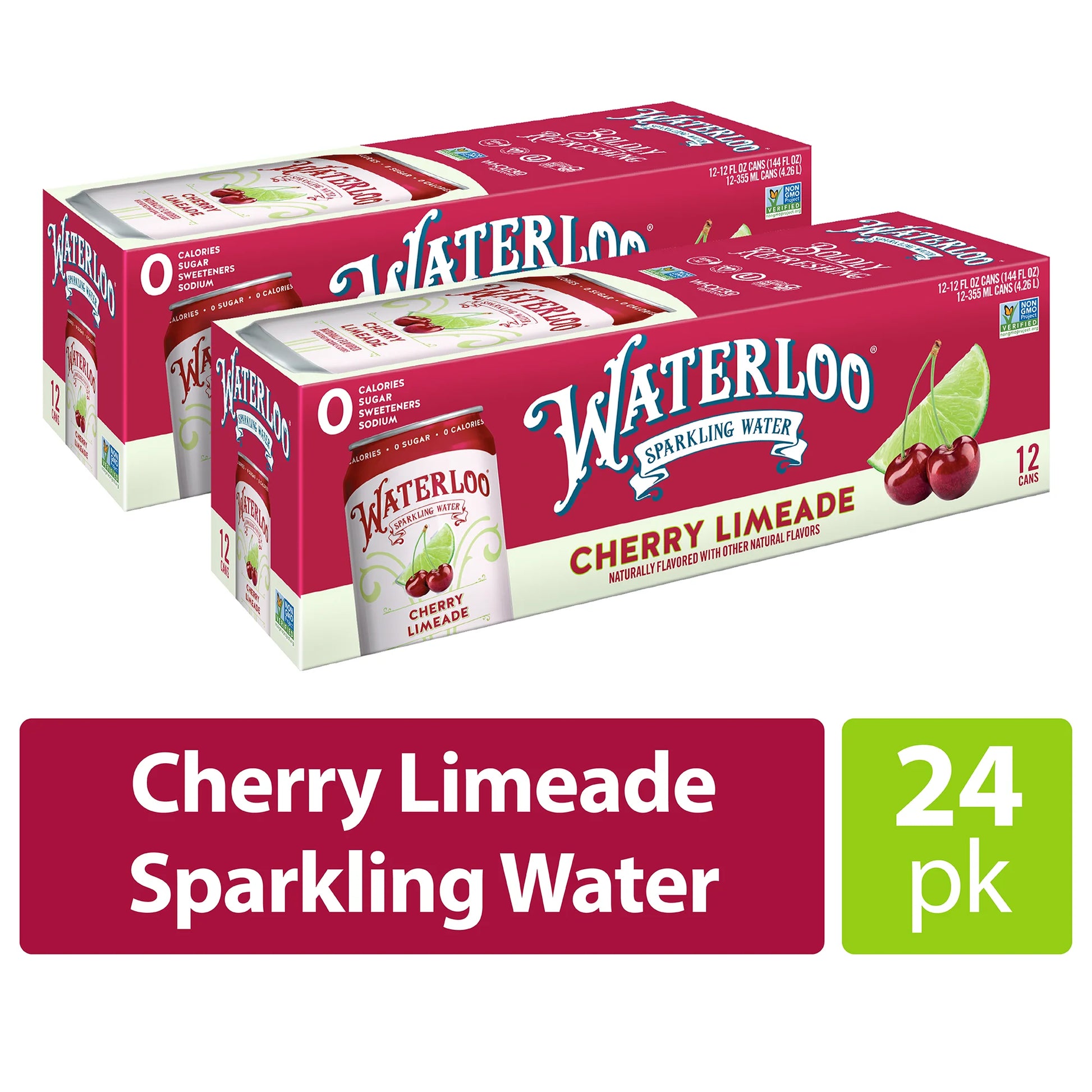 , Cherry Limeade, 12 Fl Oz, 24 Pack Cans