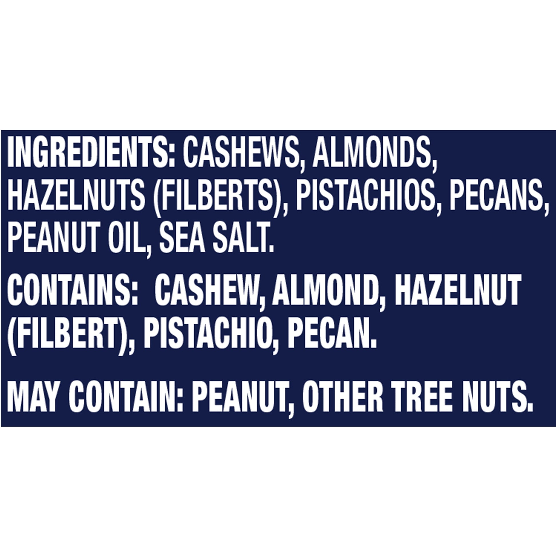 Deluxe Salted Mixed Nuts, Party Snacks, Plant-Based Protein 15.25Oz (1 Canister)