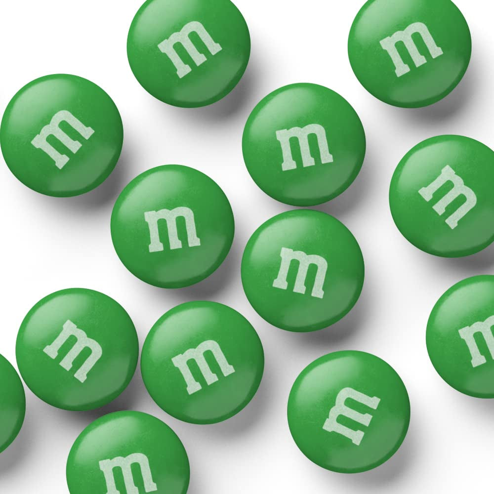 M&M’S Green Milk Chocolate Candy, 2Lbs of  in Resealable Pack for Candy Bars, St. Patrick'S Day Parties, Birthdays, Graduations, Dessert Tables & DIY Party Favors