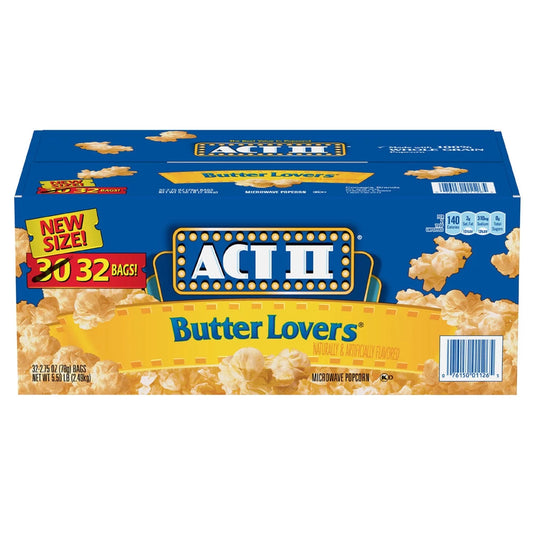 Butter Lovers Microwave Popcorn 2.75 Ounce (32 Pack)