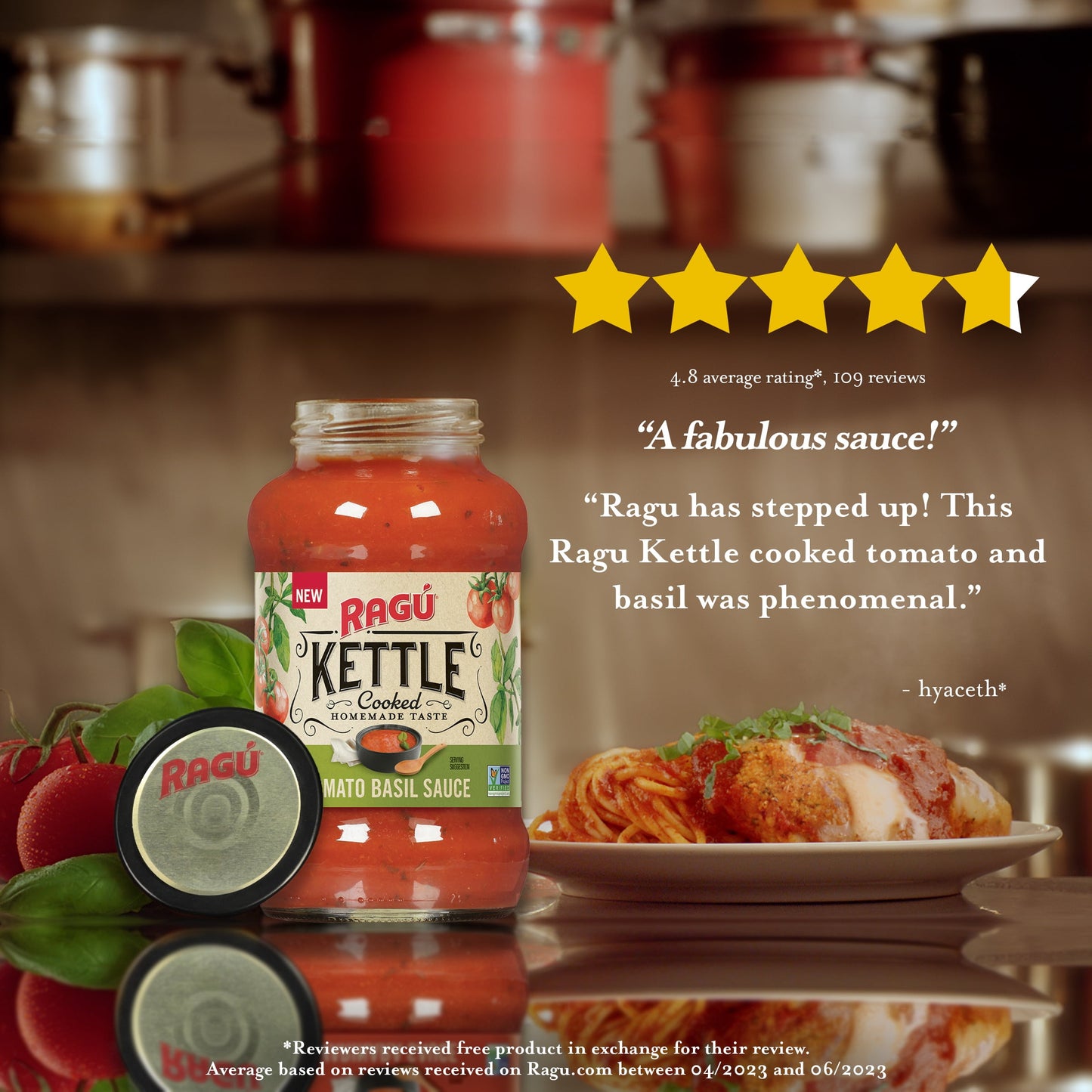 Slow-Simmered Kettle Cooked Tomato Basil Pasta Sauce, 24 Oz