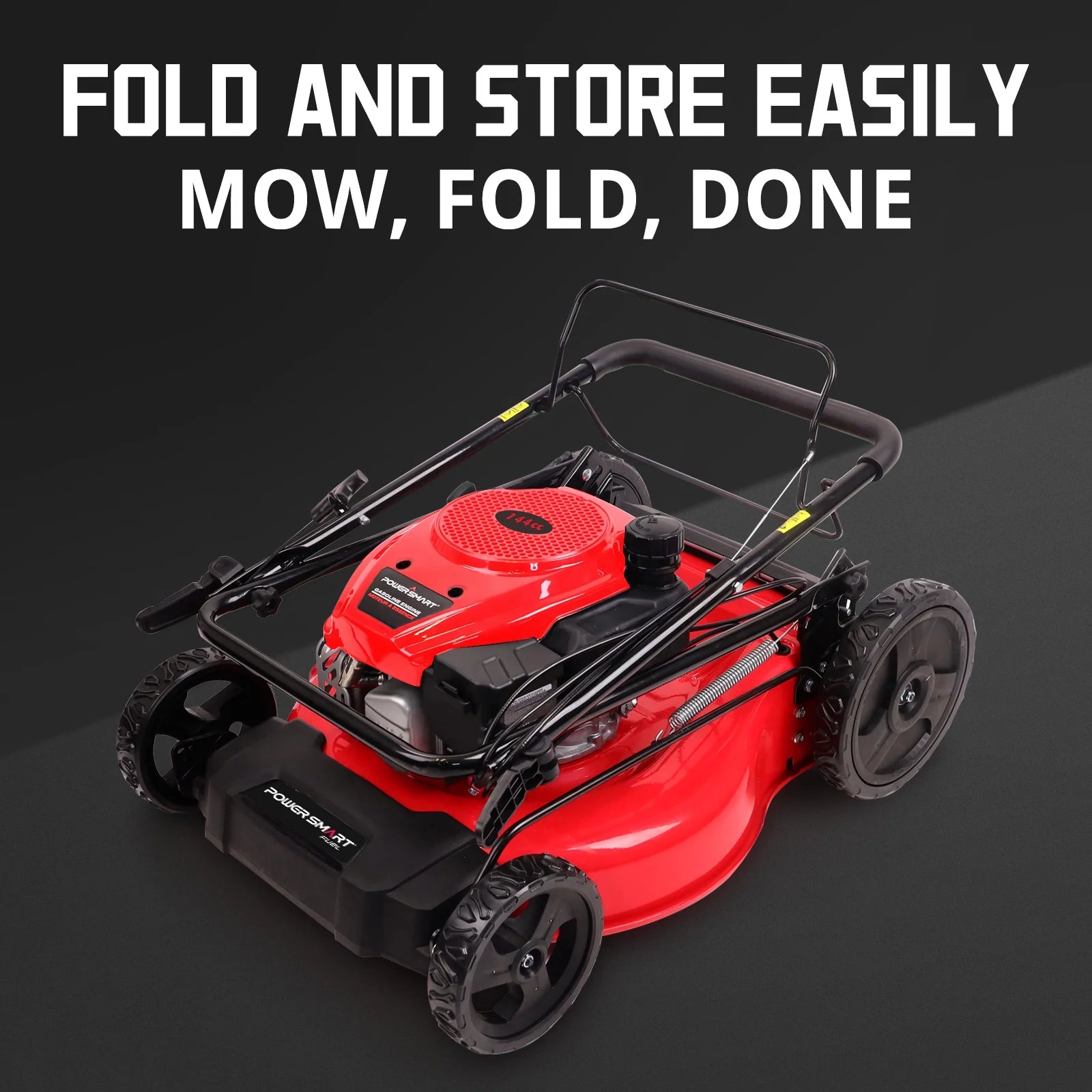 Gas Lawn Mower, 21 Inches 144Cc 2-In-1 Walk-Behind , Side Discharge Push Lawn Mower