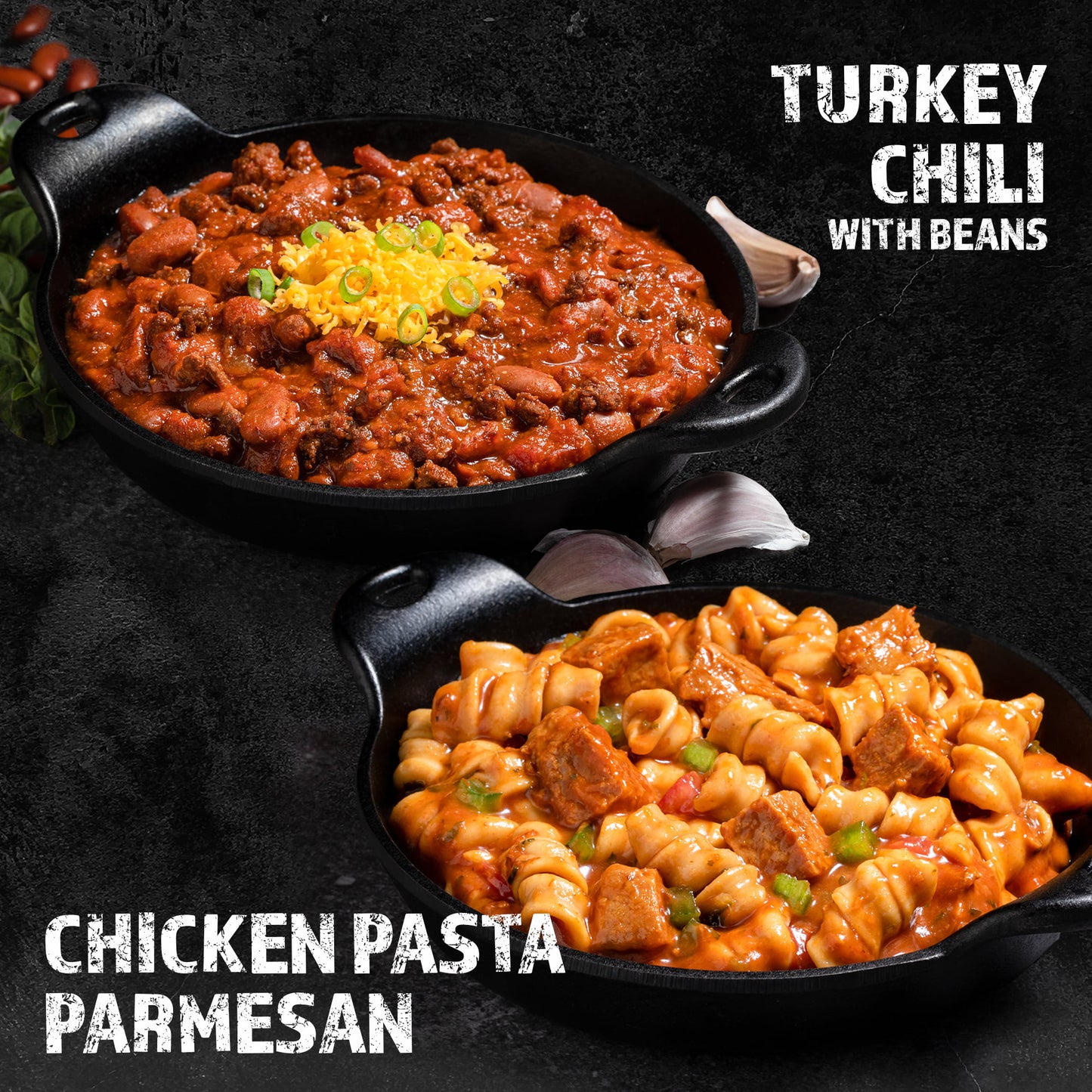 OMEALS 4 Pack Hot Dinner MRE Meals - Includes Cheese Tortellini, Turke