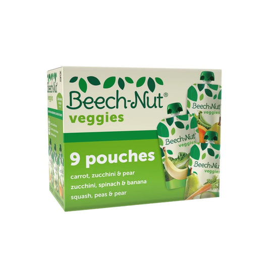 Veggies Stage 2 Baby Food Variety Pack, 3.5 Oz Pouch (9 Pack)