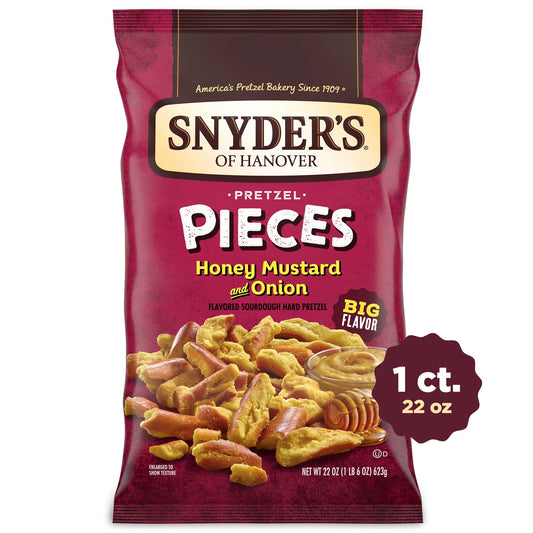 Snyder'S of Hanover Pretzel Pieces, Honey Mustard and Onion, 22 Oz