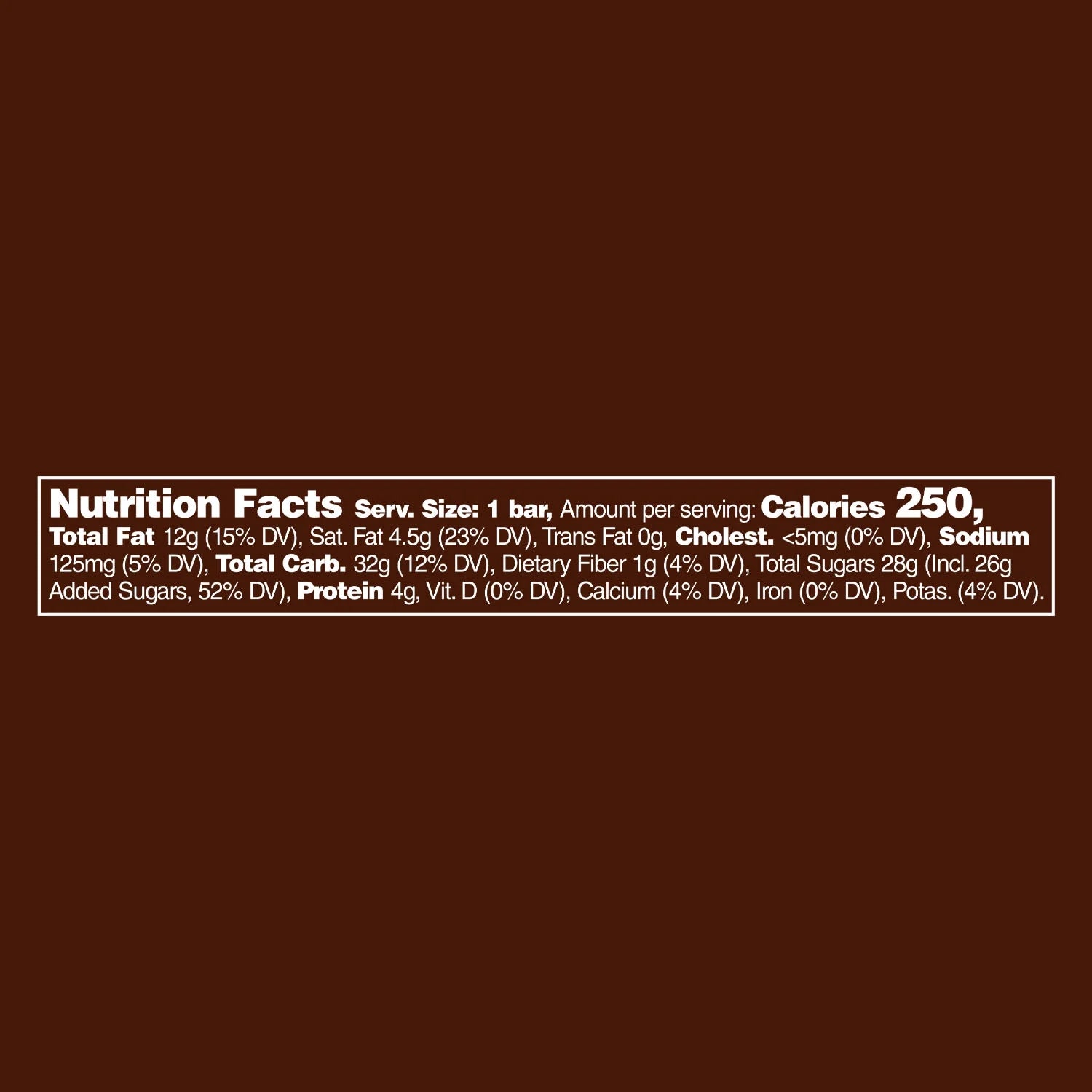 Full Size Bulk Chocolate Candy Bars - 1.86 Oz Bar - 48 Ct Box