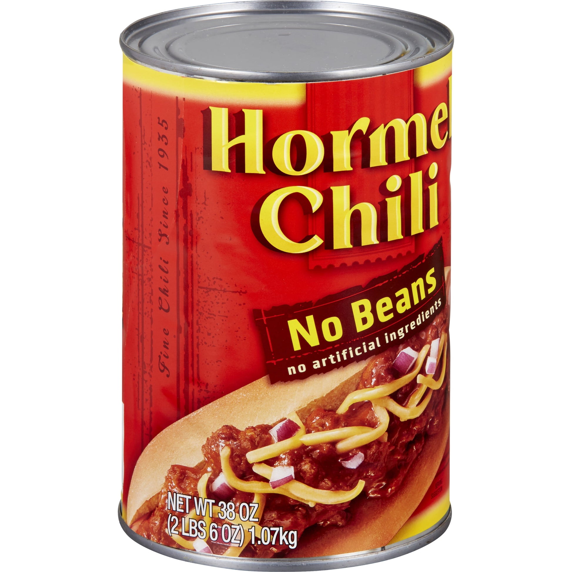 Chili, No Beans, No Artificial Ingredients, Steel Can 38 Oz