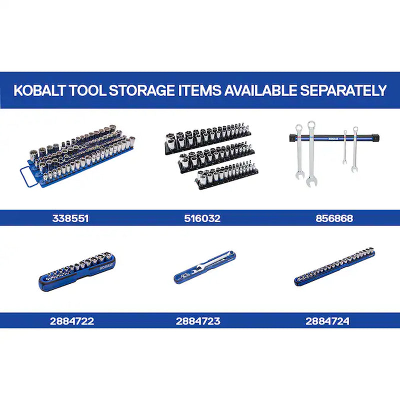 153-Piece 1/2-In; 3/8-In; 1/4-In Drive Set Hex/Phillips/Slotted/Square/Torx/Tr Torx Bit Driver Socket Set