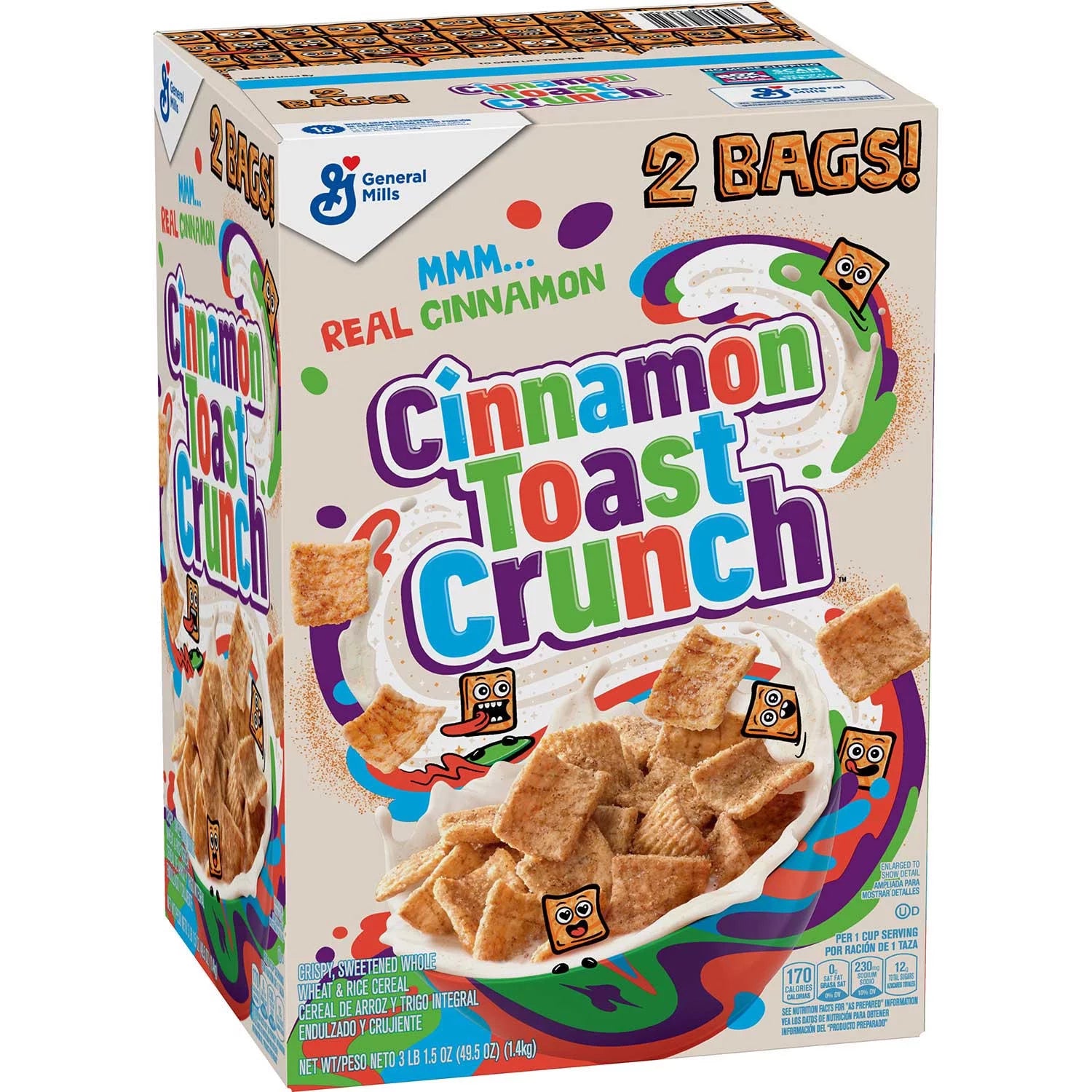 Cinnamon Toast Crunch Cereal 49.5 Oz. 2 Pk.