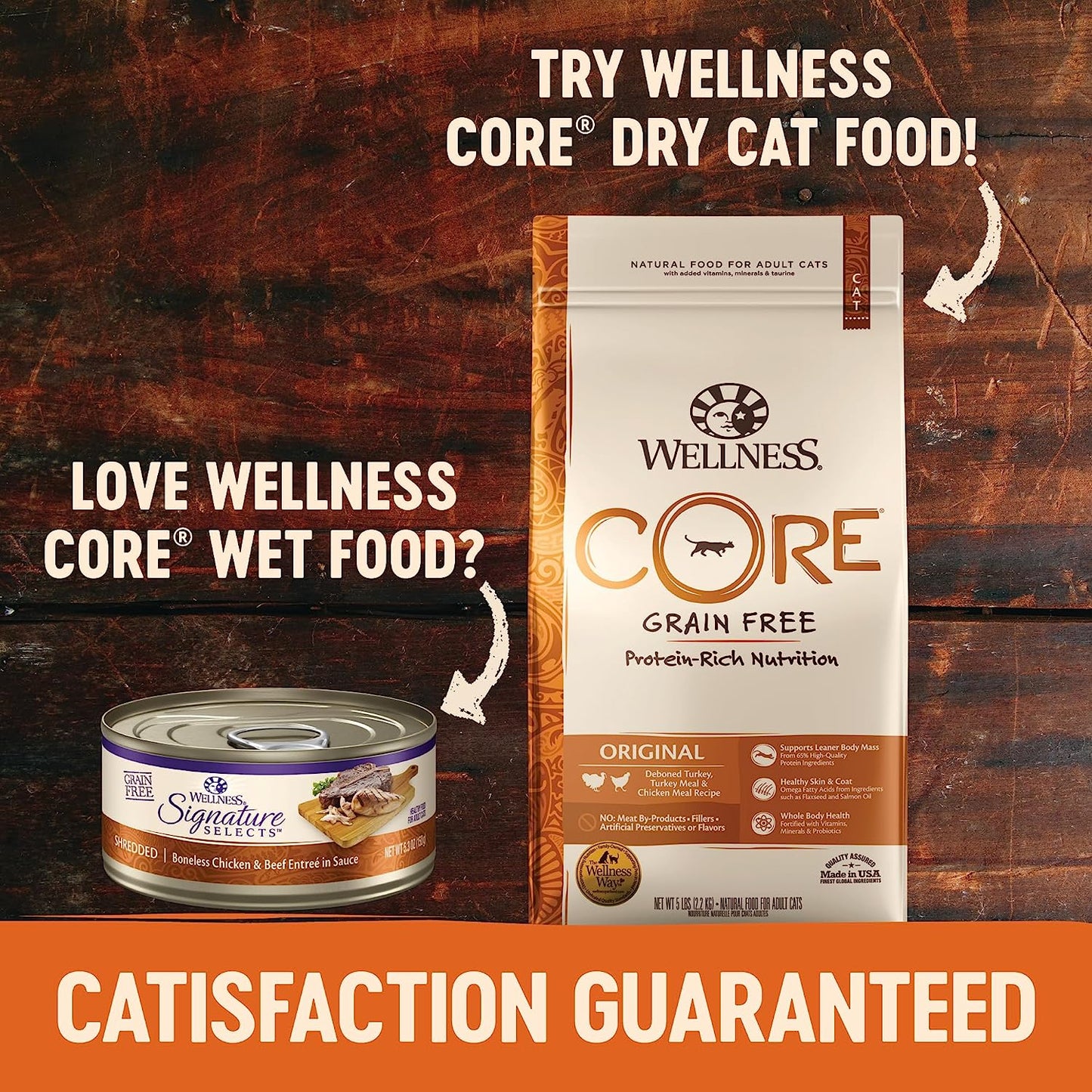 CORE Grain-Free Signature Selects Wet Cat Food, Natural Pet Food Made with Real Meat (Shredded Chicken & Chicken Liver, 5.3 Ounces, Pack of 12)