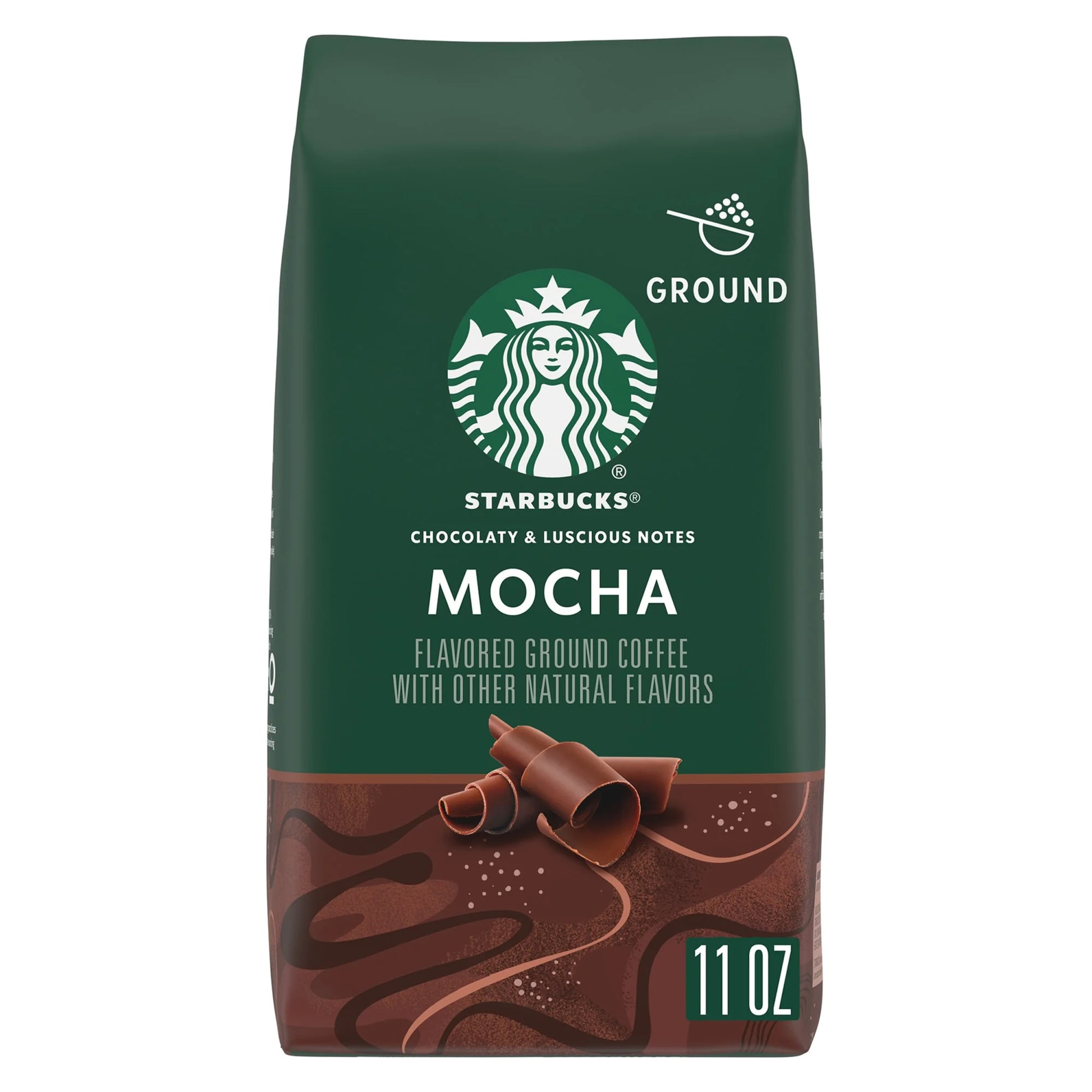 Arabica Beans Mocha, Naturally Flavored, Ground Coffee, 11 Oz