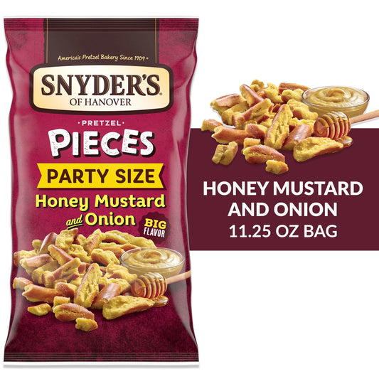 Pretzel Pieces, Honey Mustard and Onion, Party Size 18 Oz