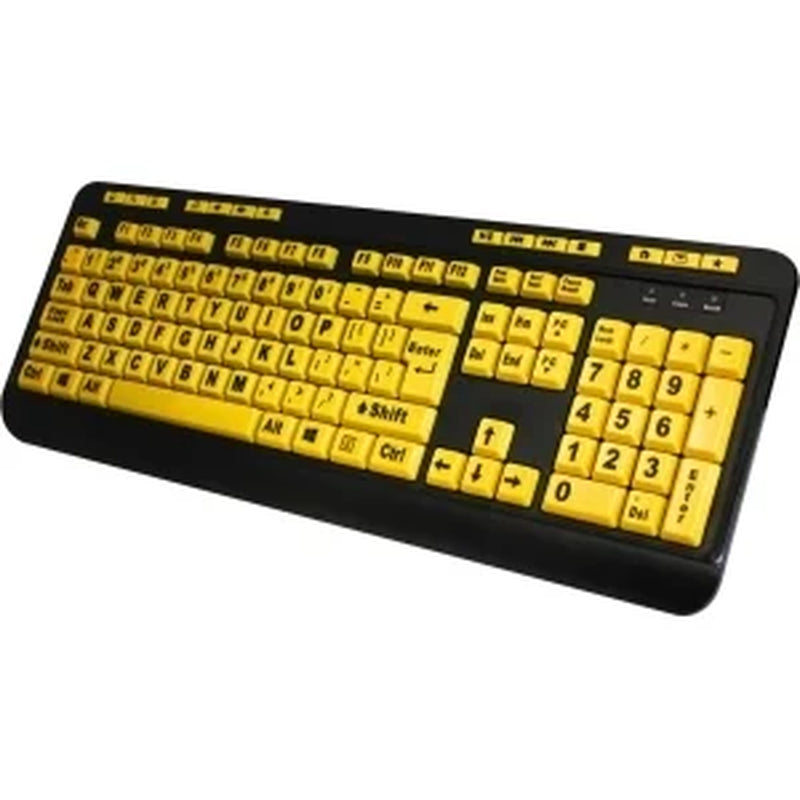 Easytouch 132 Luminous Large-Print Desktop Keyboard, AKB-132UY