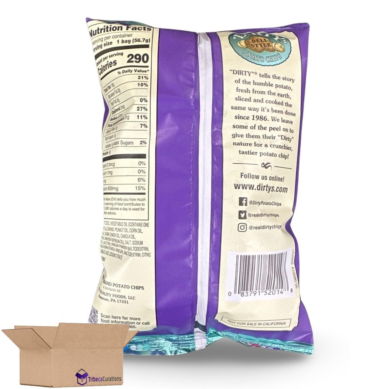 Deli Style Potato Chips Value Pack | Bundled by Tribeca Curations, Sea Salt &