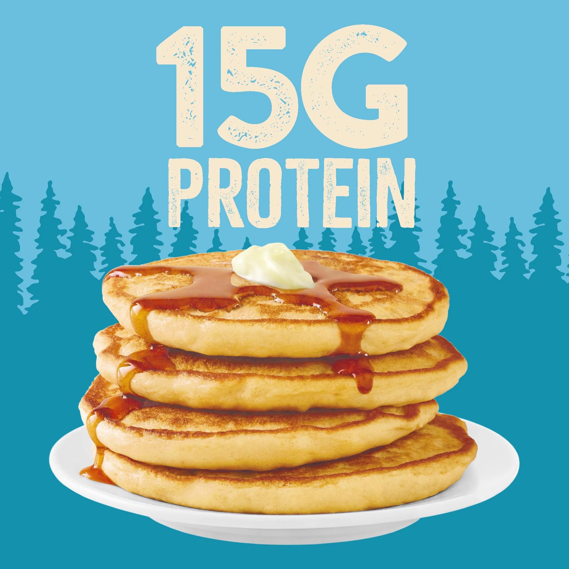 Protein Buttermilk Pancake and Waffle Mix, 15G Protein per Serving, 20 Oz Box