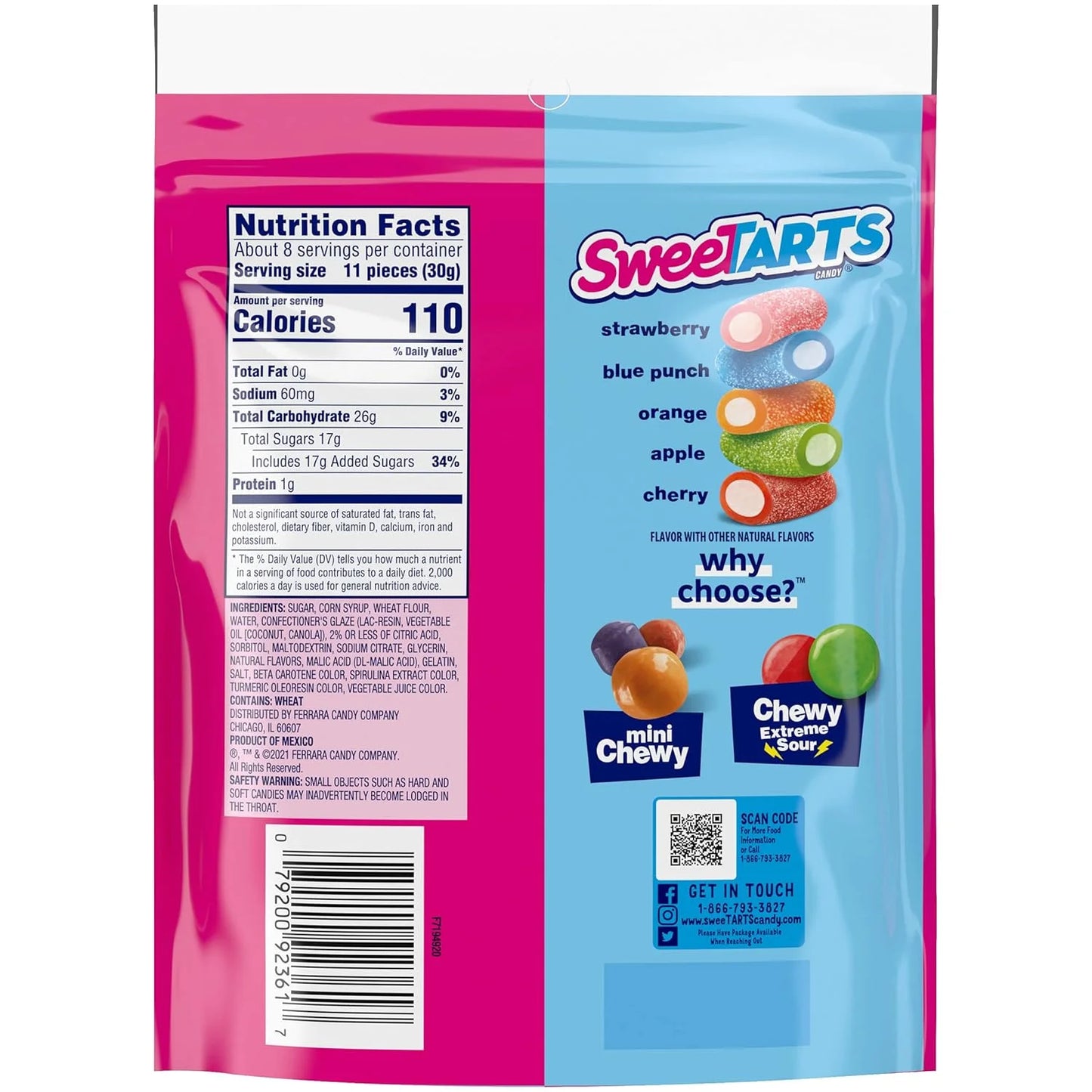 Ropes Bites Candy, Mixed Fruit-Flavored, 8 Oz