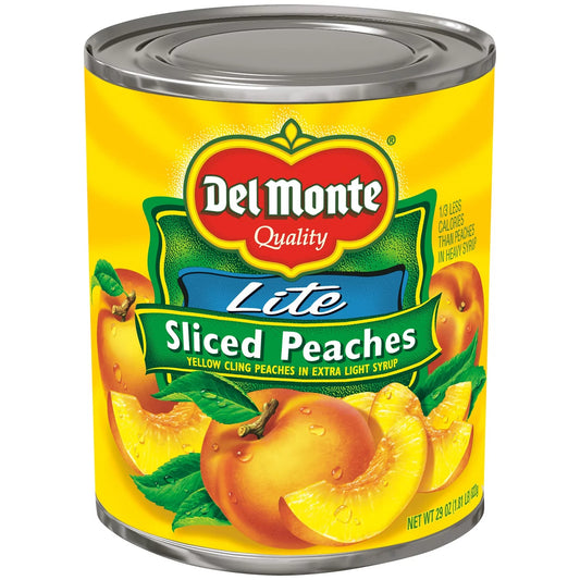 Yellow Cling Peaches, Lite, in Extra Light Syrup, 29 Oz