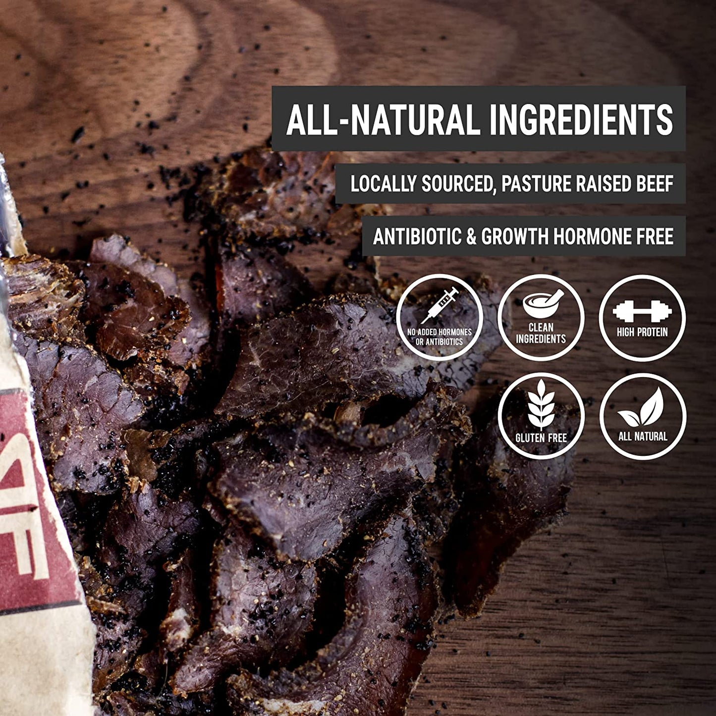 Biltong Beef Jerky | Keto, Paleo, Gluten Free, High Protein | Hormone Free All Natural South African Style Biltong, No Artificial Flavors or Preservatives, Low Carb Antibiotics (Variety Pack)