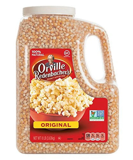 Gourmet Popcorn Kernels, Original Yellow, 8 Lb