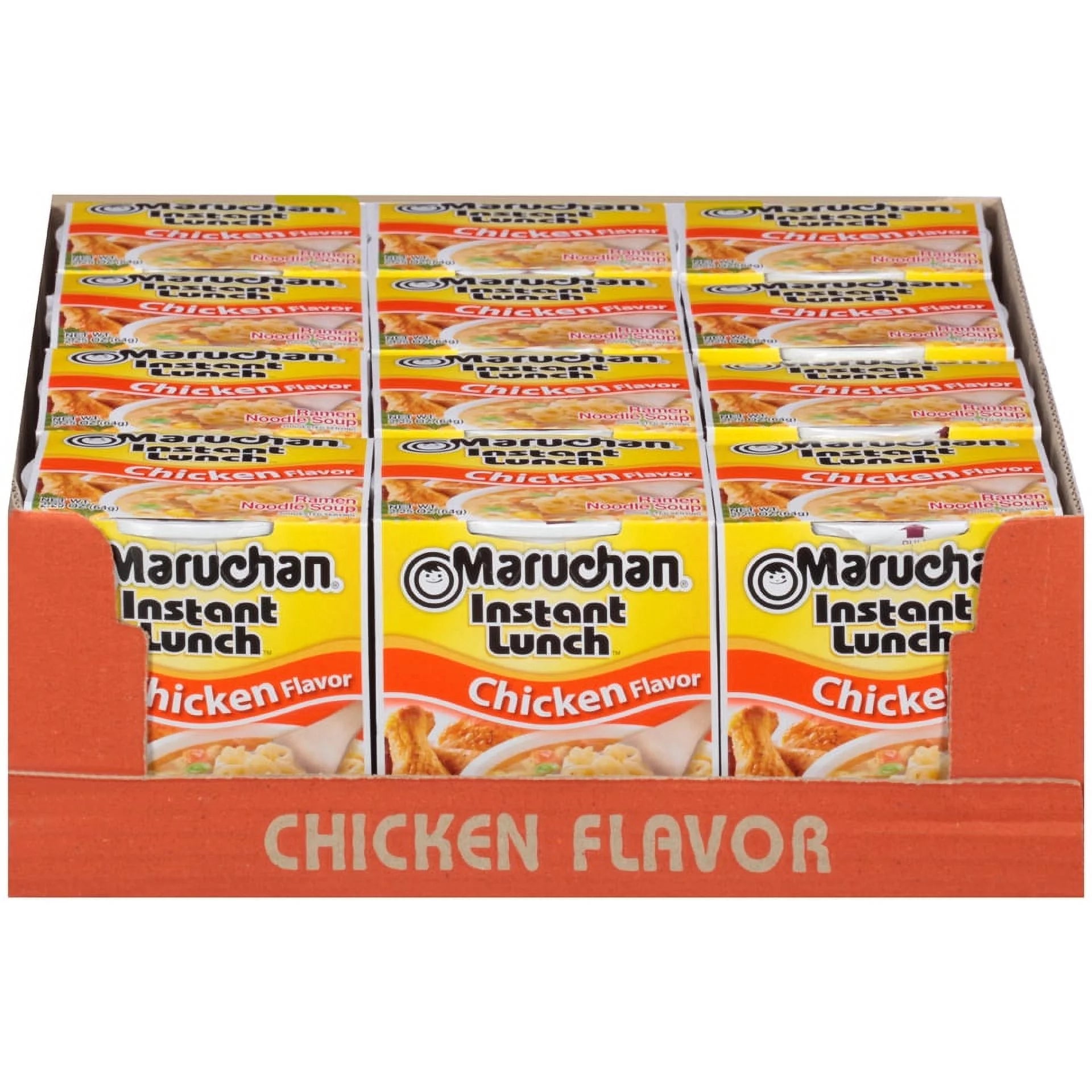 Chicken Instant Lunch Ramen Noodles, 2.25 Oz Cup (12 Packs)