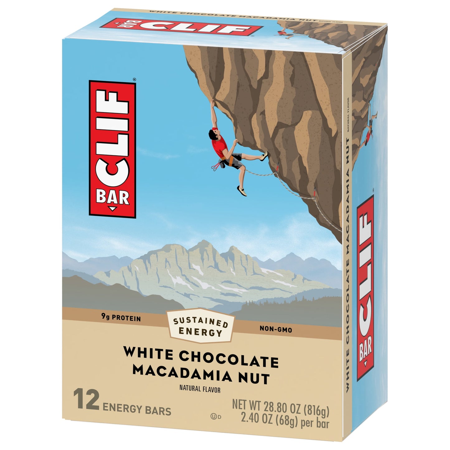 - White Chocolate Macadamia Nut Flavor - Made with Organic Oats - 9G Protein - Non-Gmo - Plant Based - Energy Bars - 2.4 Oz. (12 Pack)