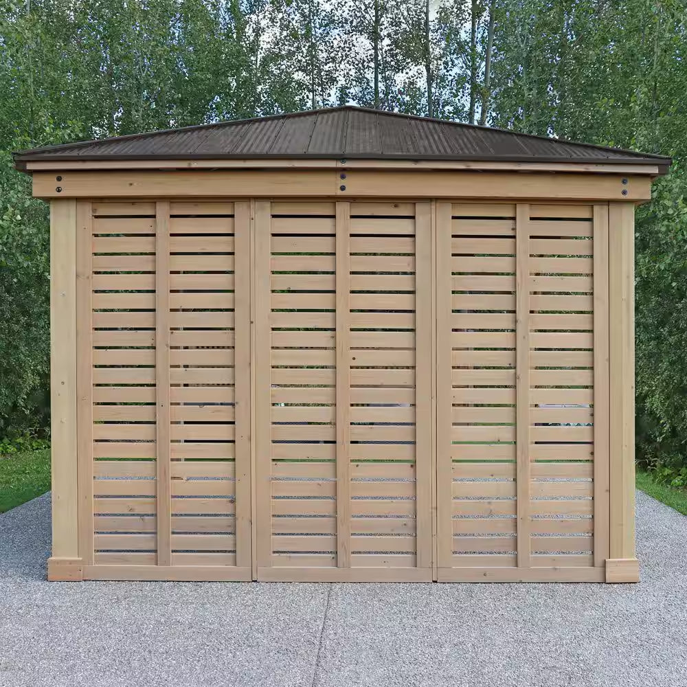 10 Ft. Meridian Wood Privacy Wall