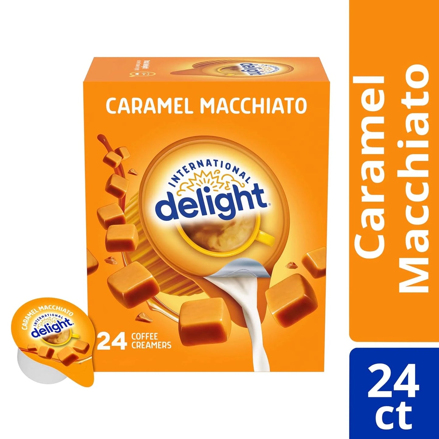 Caramel Macchiato Coffee Creamer Singles, 0.44 Fl Oz, 24 Count