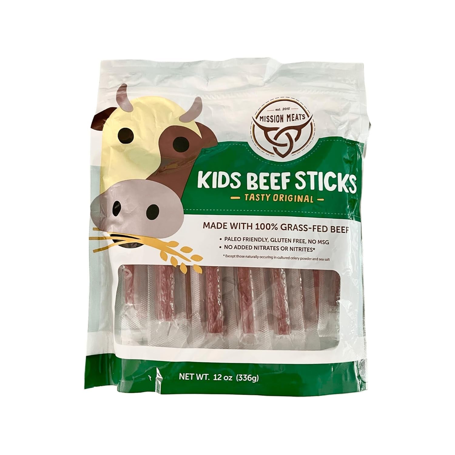 Kids Beef Sticks – 100% Grass Fed Mini Beef Sticks, Kids Lunch Snacks & Toddler Snacks, Non-Gmo, Kids Meat Snacks, Allergen Free, Gluten Free Snacks, 0.5Oz (Original, Pack of 24)