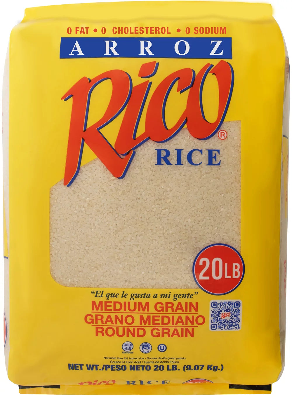 Medium Grain Rice, 20 Lbs