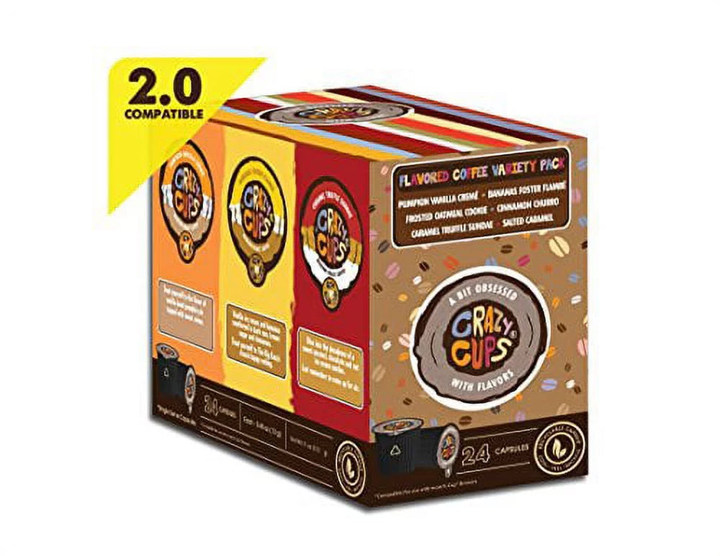 Flavor Lovers' Flavored Coffee Variety Pack Single Serve Cups, 24 Count