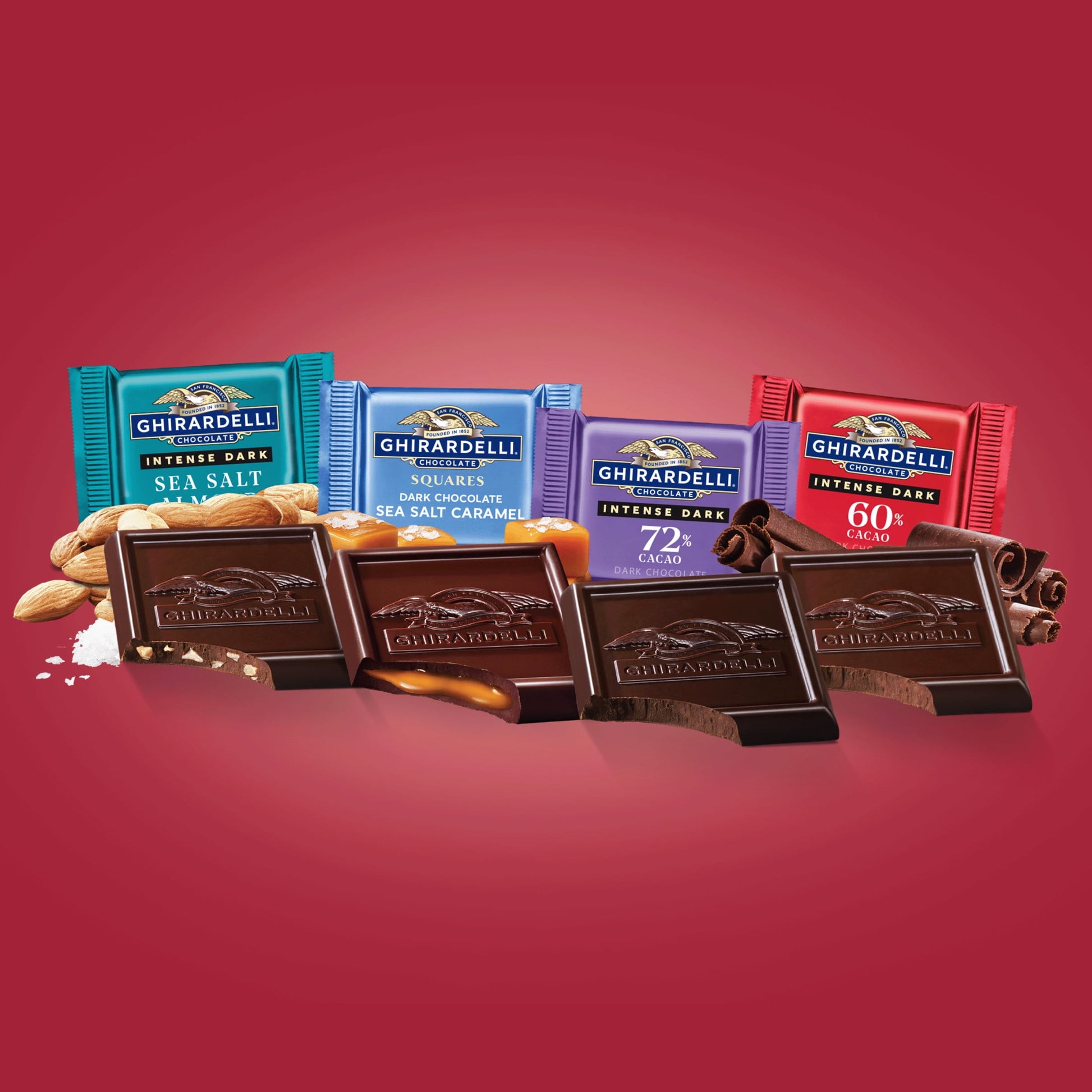 Dark Chocolate Squares Assortment, 14.86 Oz Bag