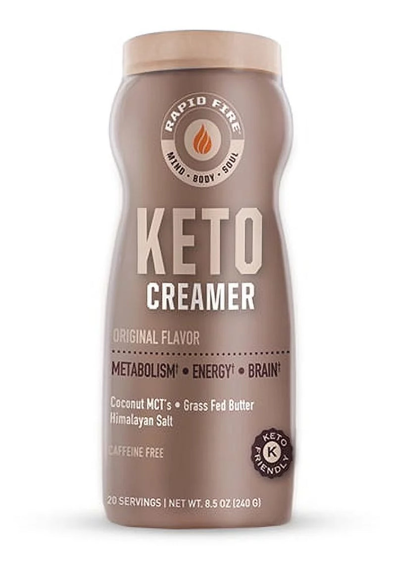 Ketogenic Creamer with Mcts, Grass Fed Butter, Himalayan Pink Salt, 8.5 Oz., 20 Servings